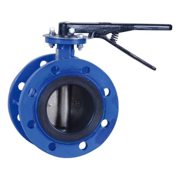 Hand lever butterfly valve